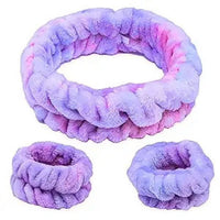 Spa Headband and Wristband Set