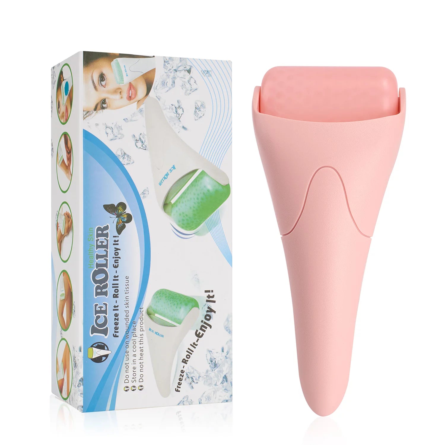 Facial Ice Roller for Reducing Eye Puffiness and Enhancing Skin Tone