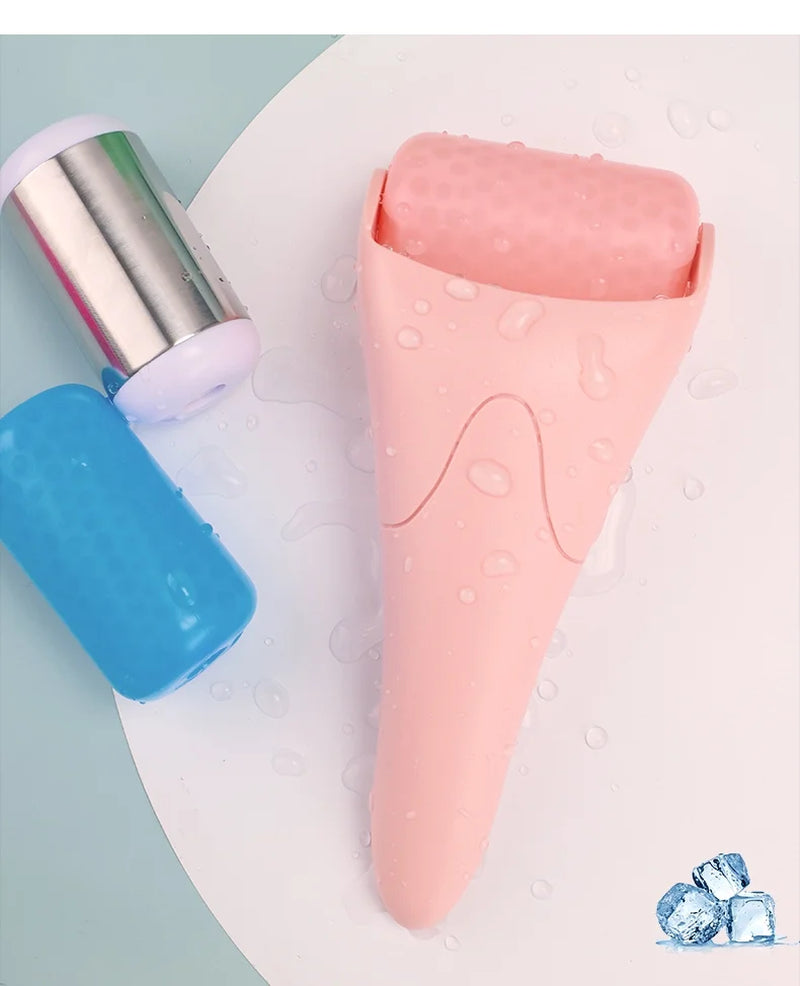 Facial Ice Roller for Reducing Eye Puffiness and Enhancing Skin Tone