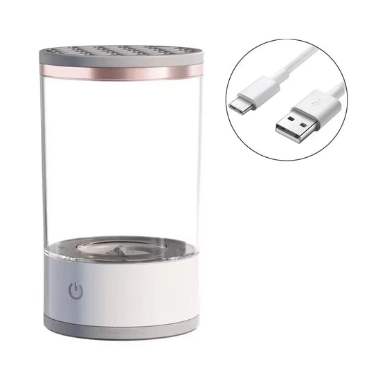 Revolutionary USB Electric Makeup Brush Cleaner & Dryer - Effortless Cleaning for Flawless Brushes!